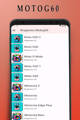Android application Moto G60 App Ringtone screenshort
