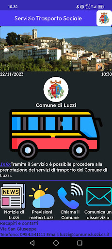 Trasporto Sociale Comune Luzzi Screen 2