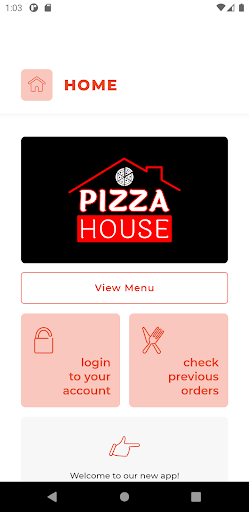 Android application Pizza House TS9 screenshort