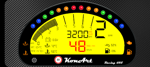 Captura de Pantalla 11 Dashboard Racing 695 android