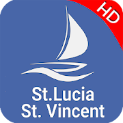 St. Lucia & St. Vincent Offline GPS Nautical Chart