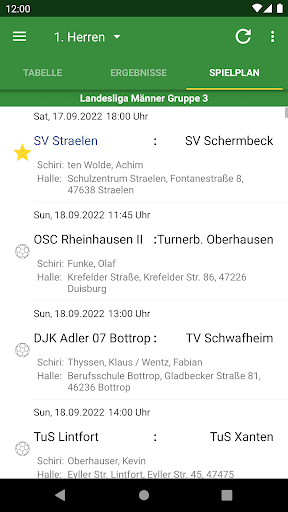 SV Straelen Handball Screen 2