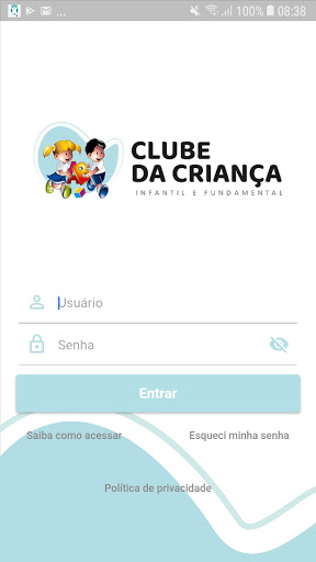 Android application Escola Clube da Criança screenshort