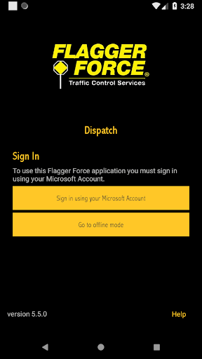 Android application FF Dispatch screenshort