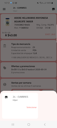 Consulta Tienda Screen 2