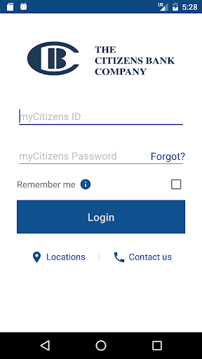 The Citizens Bank Mobile Screen 2