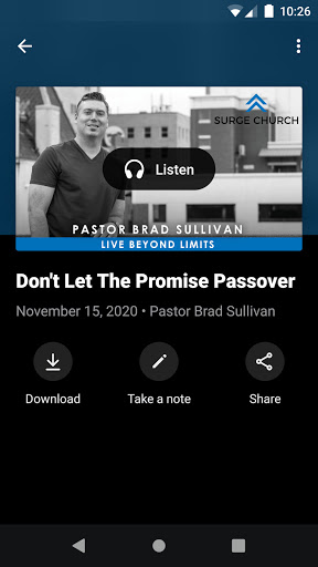 Surge Church Mobile Screen 3
