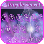Cover Image of Tải xuống Bàn phím biểu tượng cảm xúc bí ẩn màu tím  APK