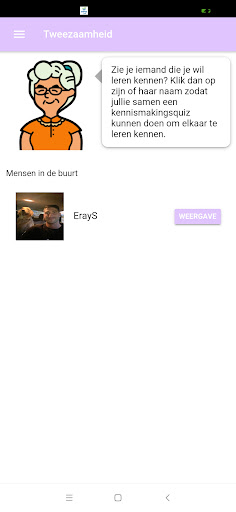 Android application Tweezaamheid screenshort