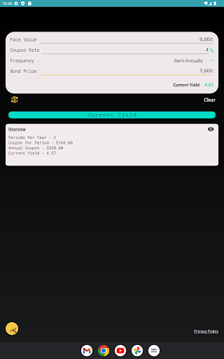 Bond Price & Yield Calculator screenshot 17
