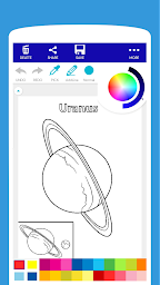 Planet & Space Coloring Book