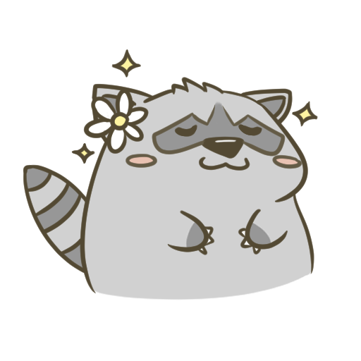 Roccoon Raccoon Stickers logo