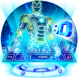 Neon 3D Robot Keyboard icon