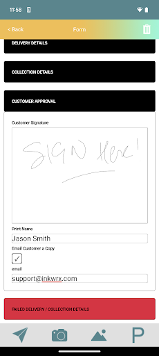 INKWRX Mobile Forms Screen 3