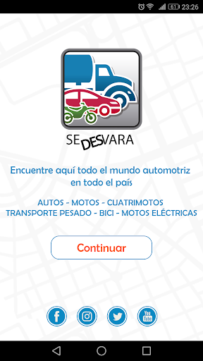 Android application SeDesvara screenshort