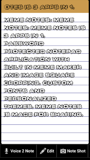 Meme Notes - 3 Apps In 1 Screen 3