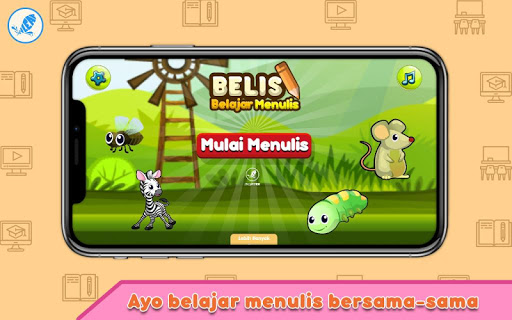 Android application Belmain - Belajar Menulis ABCD screenshort