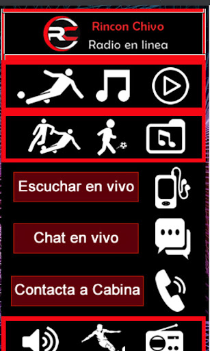 Android application Rincón Chivo Radio screenshort