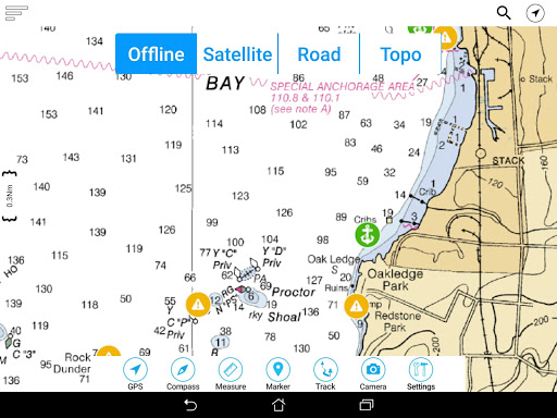 Hubbard Creek TX Offline Chart
