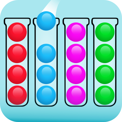 Ball Sort - لغز فرز الألوان