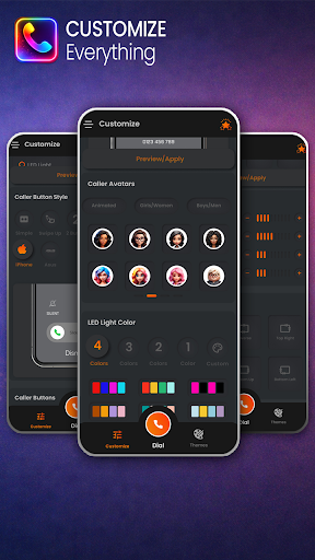 Screenshot of LED Caller Screen Phone Dialer