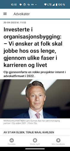 AdvokatWatch Norge Screen 2