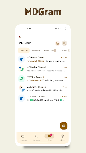 Android application MDGram Messenger screenshort