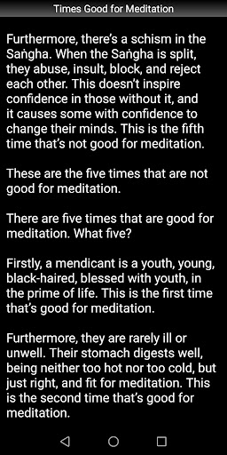 Times Good for Meditation Screen 3