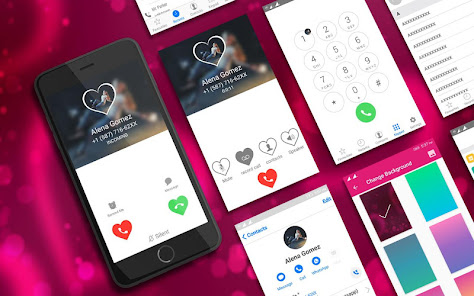 Captura de Pantalla 1 HD Phone 7 Love Caller Screen android