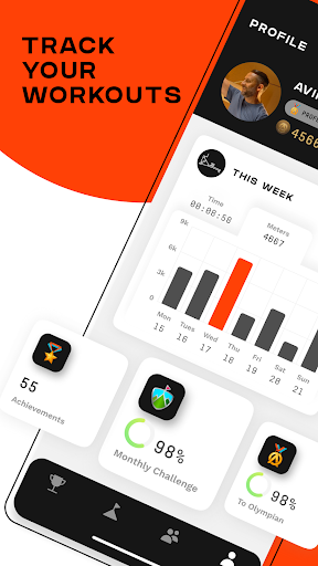 Android application MyAviron Companion screenshort