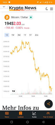 Android application Krypto News Deutsch screenshort