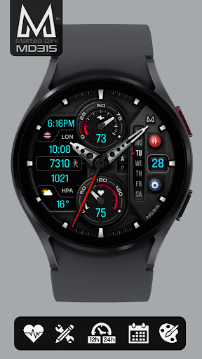 MD315 Analog Watch Face