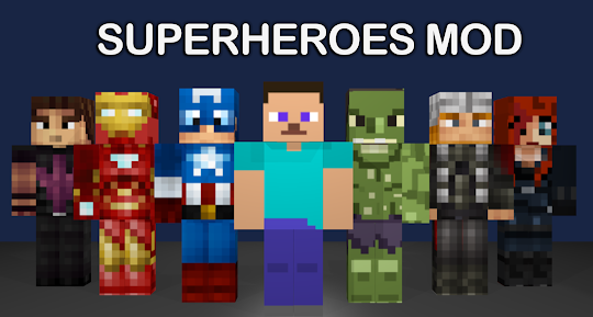 Superheroes Skin Mod for MCPE