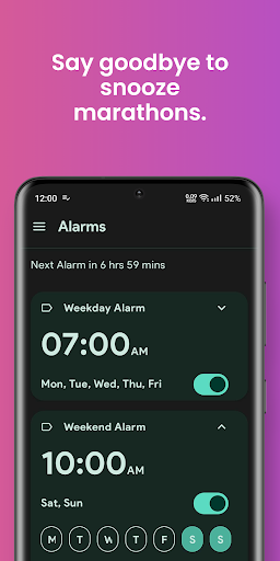 Android application Alarm app for heavy sleepers! screenshort