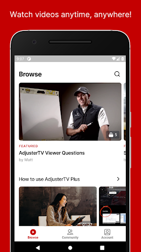 Screenshot of AdjusterTV Plus