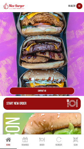 Android application NICE BURGER 100% VEGAN screenshort