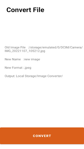 Android application Image Converter screenshort