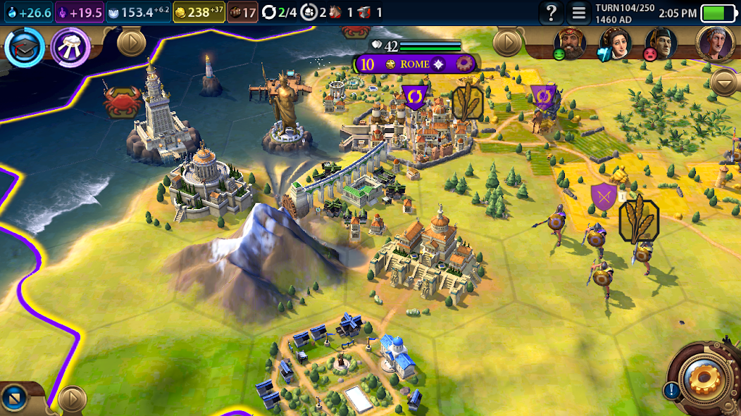 Civilization VI - Build A City | Strategy 4X Game‏ 1.2.5 APK + Mod (Unlimited money) إلى عن على ذكري المظهر