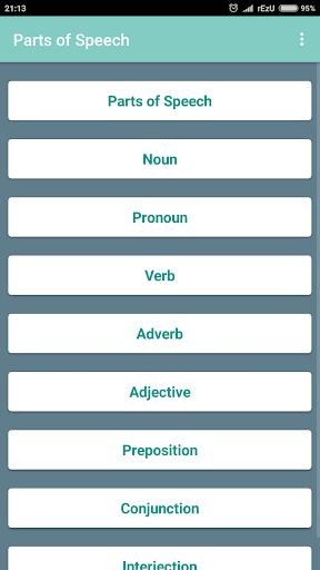 Parts of Speech English Gramma