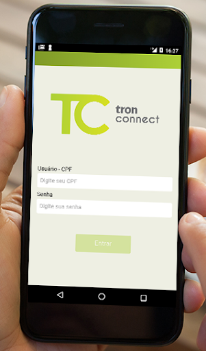 Android application Tron Connect screenshort