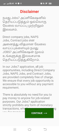Jobs7: Job Search App Screen 2