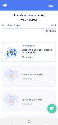 Android application Challenglish - Habla inglés en screenshort