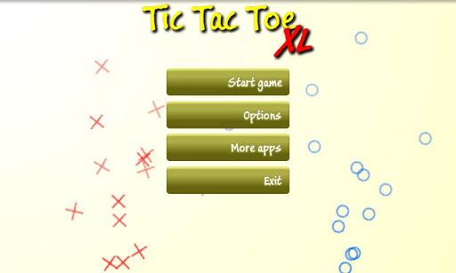 Android application Tic Tac Toe XL screenshort