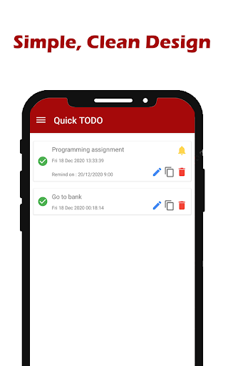 Quick TODO: Todolist, Reminder Screen 3