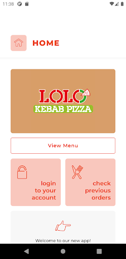 Android application Lolo Pizza W3 screenshort