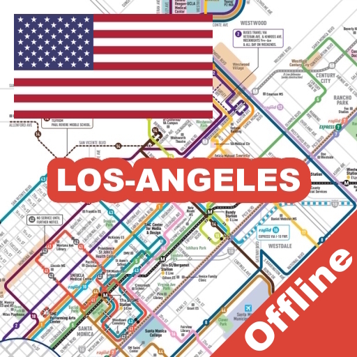 LOS ANGELES METRO BUS MAP logo