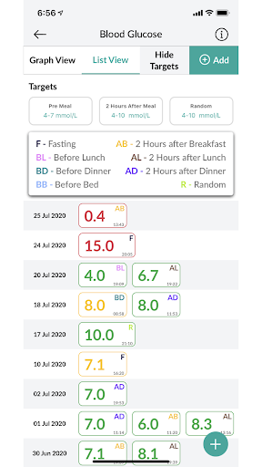 My DiabetesConnect Screen 3