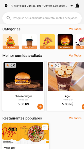 Android application Lefood Brasil screenshort