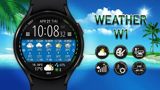 Weather watch face W1