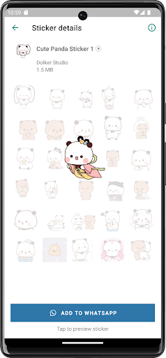 Animated Cute Panda WASticker